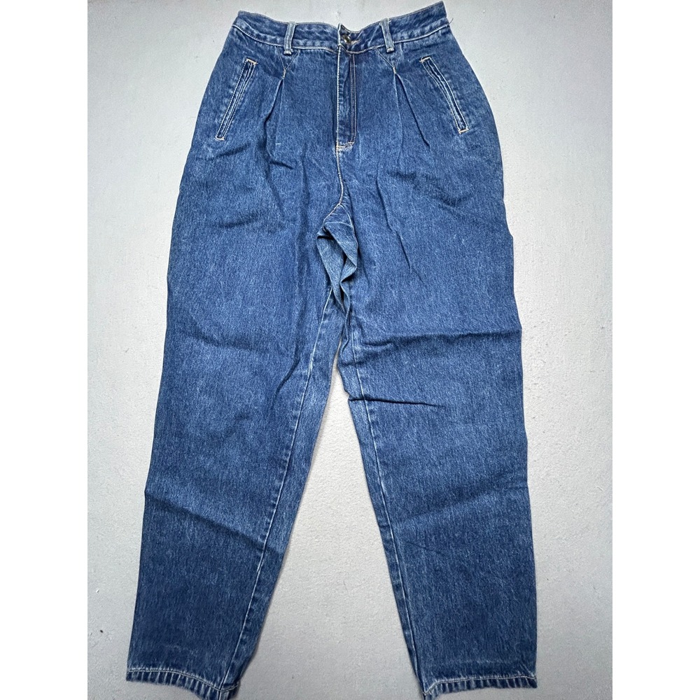 Esprit Jeans Pleated Cotton Denim Blue 42 US 10 Womens